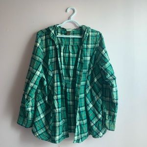 Hooded Flannel Shirt